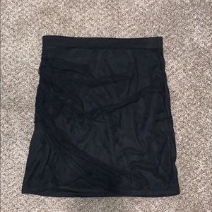 Matching mesh crop and skirt